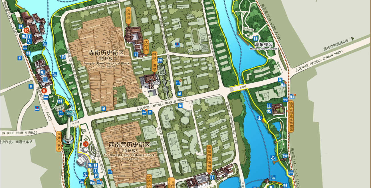 南通濠河標(biāo)識系統(tǒng)設(shè)計